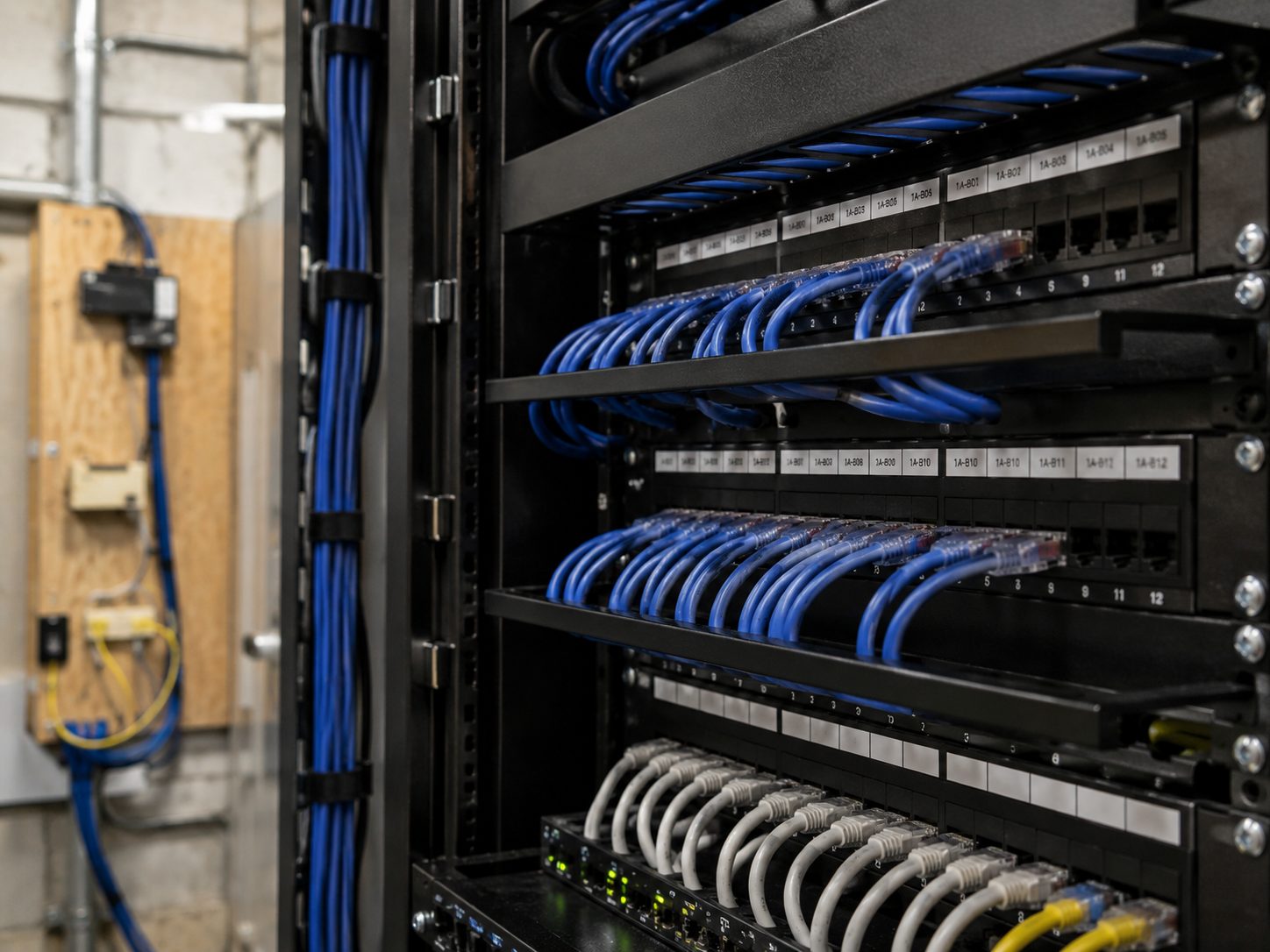 Structured network wiring